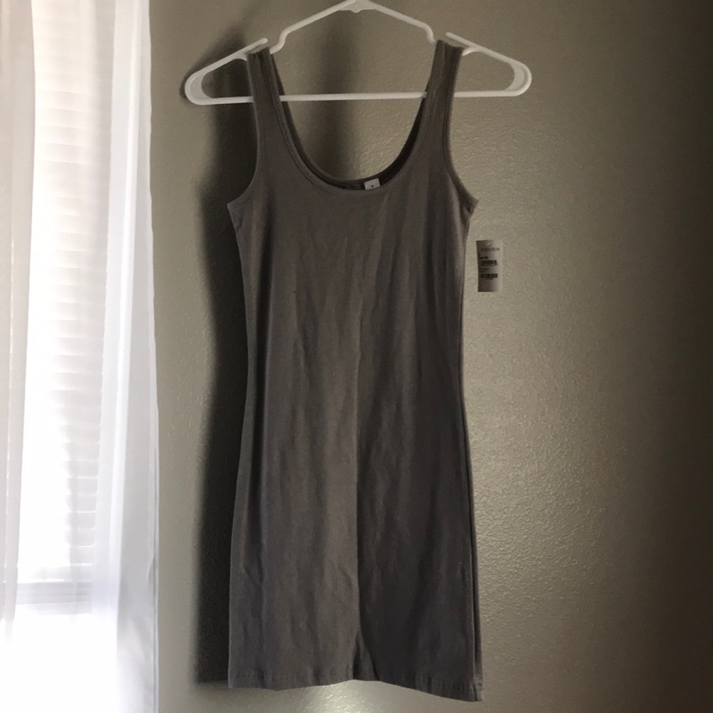 Gray mini dress